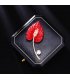 XSB152 - Red Lotus Leaf Saree Brooch